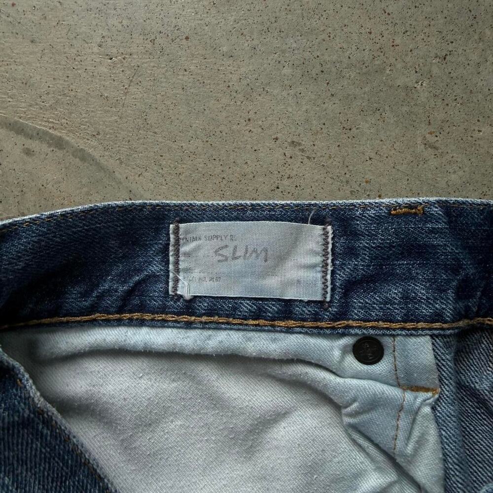 Polo Ralph Lauren Denim & Supply Repaired Patch Slim Straight Jeans Size 34x29.5 - Picture 7 of 8